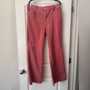Talbots Pink Corduroy Boot Cut/Flare Pants. Lots of stretch. EUC